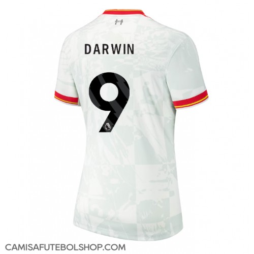 Camisa de time de futebol Liverpool Darwin Nunez #9 Replicas 3º Equipamento Feminina 2024-25 Manga Curta